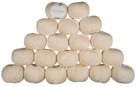 Infinity Hearts Rose 8/4 Garnpakke Unicolor 172 Natur - 20 stk - Infinity Hearts Rose 8/4 Garnpakke Unicolor 172 Natur - 20 stk